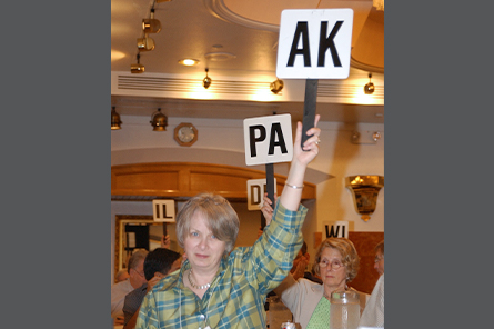 Alaska's representative votes at NCARB's 2002 Annual Meeting in Boston