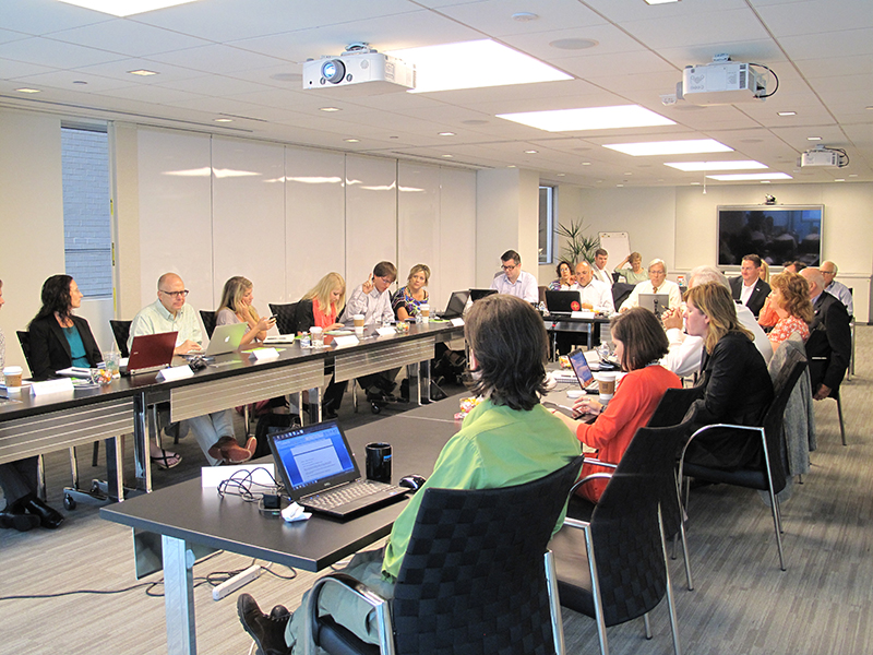 The Internship Advisory Committee discusses program changes in 2013.