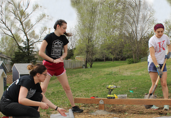 Students work on a Freedom by Design project.